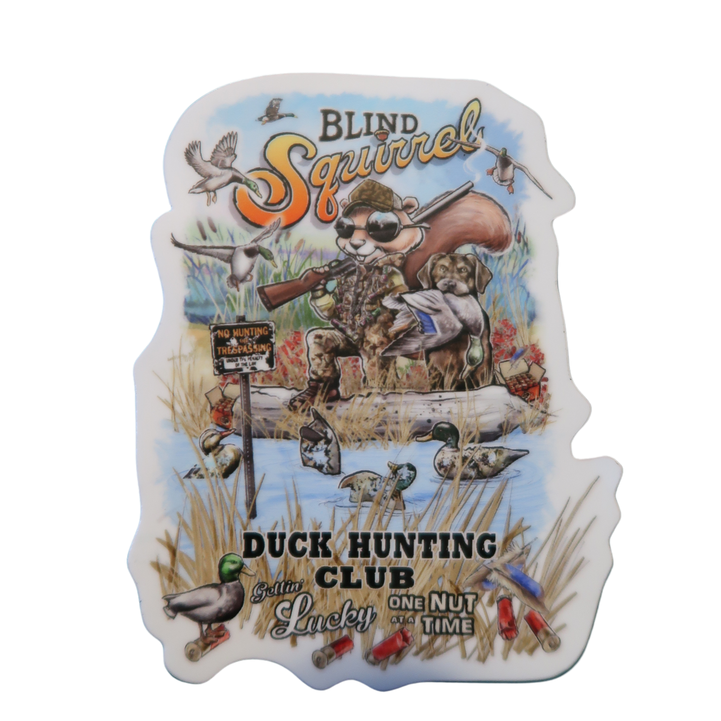 Duck Hunting Club Sticker